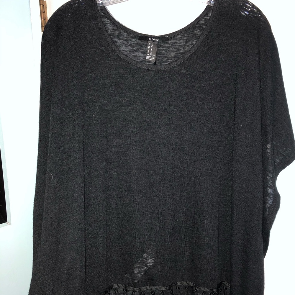 Black flowy shirt